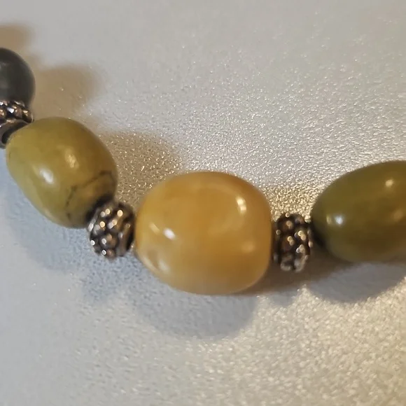 Elegant Multicolor Genuine Multigemstone Beaded Bracelet. - Picture 5 of 7